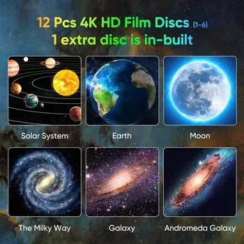 13 в 1 звездный проектор Galaxy Light 360° вращающийся таймер планетарий космический HD потолочный звездное небо ночник для домашнего кинотеатра