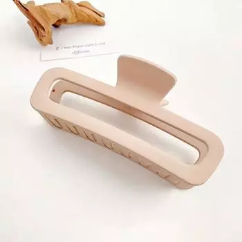 13cm Simple Frosted Large Rectangular Hair Clip for Women Elegant Temperament Shark Clip Fashionable Girl Hair Clamp