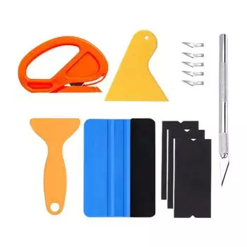 13Pcs/set Car Film Wrap Tool Kit Vinyl Spatula Vinyl Scraper Cutter for Vehicle Car Accessories Wrapping Tools