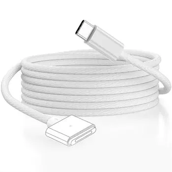 140W USB-C to Magnetic 3 cable, nylon braid 6 feet, MacBook Air 2023/2022 (M2), MacBook Pro 2023(M3, M2, 14-16 inch), MacBook charging cable (M3) (2