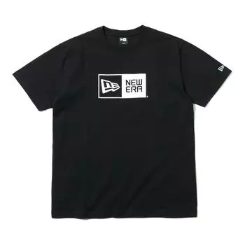 14121914 Футболка Cotton Box Logo Black White M [New Era] S/S