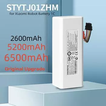 14,4 В 6500 мАч Батарея Essential Перезаряжаемые батареи для Xiaomi Mijia 1C Робот-пылесос Швабра Аксессуары 18650 Батарея 2600mAh