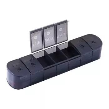 14 Grid Vitamin Pill Case Double-Layer Medicine Splitter Box Boys/Girls