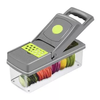 14 In 1 Multi-functional Vegetable Cutter for Home Kitchen Portable and Easy-to-clean Shredder Grater Cut Into Chunks and Cubes Grater