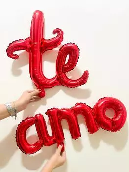 14pcs Valentine s Day Red Heart Balloon Decoration Set, Heart-Shaped Foil Balloons, Suitable for Valentine s Day Parties,dings Other
