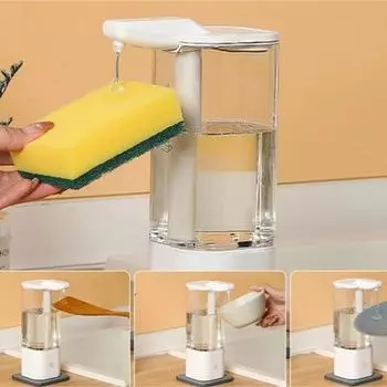 1500ml Automatic Touchless Soap Dispenser Convenient and Easily Use Hand Sprayers Dispenser for Kitchen and Bathroom белый
