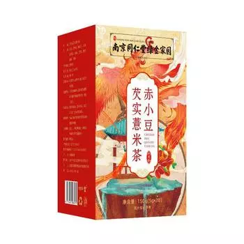 150 г Чай с перловой крупой TongRenTang Chixiaodou Gorgon, оздоровительный чай