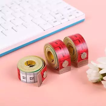 150cm Doubleside Inches/cm Soft Tailor s Tape with Snap Fasteners Body Three-dimension Measuring Ruler Needlework Sewing Tool
