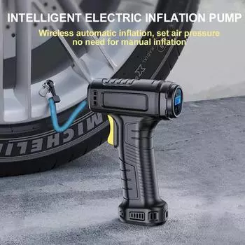 150PSI Electric Air Compressor Wireless/Wired Inflatable Pump Portable Air Pump Tire Inflator Digital for Car Bicycle Motorcycle