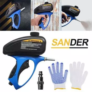 150PSI Sandblasting Gun Sand Blaster Adjustable Sand Blasting Machine Gravity Portable Handheld Pneumatic Blasting Gun
