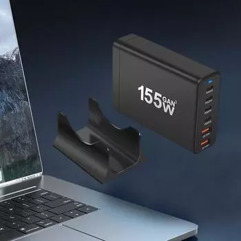 155 Вт Gan Type-C Usb Pd зарядное устройство 6-портовая быстрая зарядная настольная станция питания для iPhone планшета Android смартфона для Macbook ноутбука