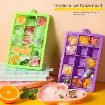 15/24 сетки большая силиконовая форма для кубиков льда форма для льда форма для изготовления кубиков льда нетоксичная прочная форма для изготовления ледяных блоков для бара, паба, вина