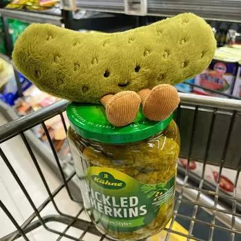 15/26cm Sour Cucumber Plush Doll Cute Fruit and Vegetable Plush Toy Pet Household Items Ornaments Children s Gifts 16cm