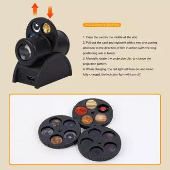 15 моделей Ins Moon Projector Light Starry Sky Projector Rotate Planetarium Lamp Wall Lights Room Decor Led Night Light