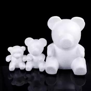 15 см / 20 см / 33 см форма для медведя из пенопласта Diy форма для медведя из искусственного цветка S:15cm