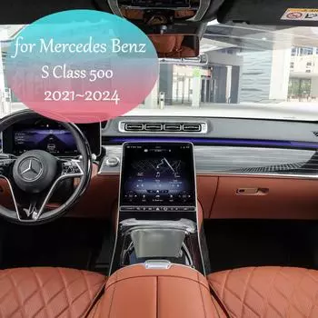 15 Вт автомобильная беспроводная зарядная панель для Mercedes Benz S Class W223 500 2021~2024 2025 2025 телефон быстрое зарядное устройство лоток пластина аксессуары