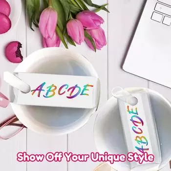 15Pcs Name Labels for 40 oz Cups White Name Tags Acrylic Name Plate 3 Sizes Wear Resistance Name Tags Set Reusable Acrylic Name белый