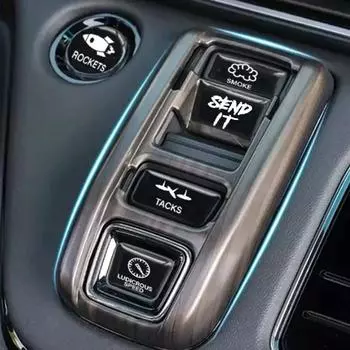 15pcs/Set Creative Car Switch Button Stickers Dashboard Console Label Decals Self-Adhesive Decorations For Car Truck