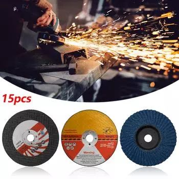 15 шт./компл. отрезные диски абразивные аксессуары круговые 15pcs