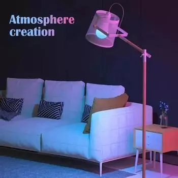 15W WiFi Smart Light Bulb E27 LED Work and Home Bedroom Dimming Color Changing Rainbow Light Bulb RGB Magic Light Bulb