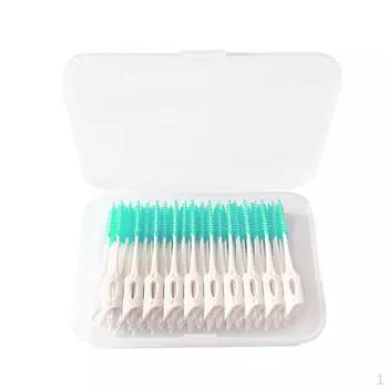 16 одноразовых чистящих средств для межзубных щеток 160Pcs Green_8.5CM