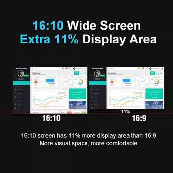 16 Расширитель экрана для ноутбука 16:10 FHD портативный тройной монитор для 1218,5 ноутбука складной монитор серый