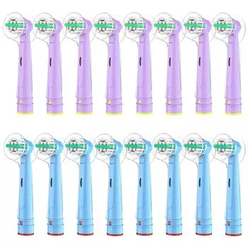 16 шт. Dealswin Brown Oral B совместимая электрическая зубная щетка сменная щетка для детей мягкая EB10 совместимая щетка Sumizumi Clean Kids