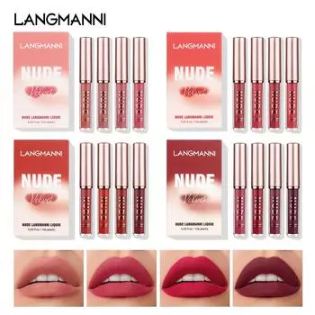 16 шт./набор помады Стойкий блеск для губ Velvet Glazed Matte Beauty Жидкая помада для макияжа Подарки на День святого Валентина