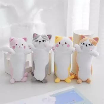 16 см забавная длинная плюшевая игрушка-кошка брелок милая кукла-животное сумка подвесное украшение кукла подарки на день рождения для девочки 11cm-30cm
