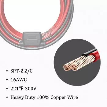 16AWG 0.6M 12V Terminal Sae To O Connectors Extension Cord Cable Connector For Battery Charger Maintenance SAE Plug Cable