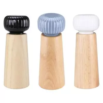 17.3x6.3cm Practical Salt and Pepper Mill Set with Ceramic for Kitchen X3UC