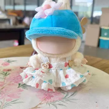 17cm Doll Clothes Set Cute Suit,Doll Accessories,Girl Clothing for Girls белый