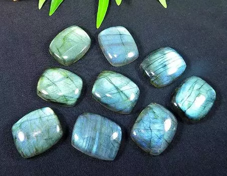 17X22MM Радужный Лабрадорит Октагон Кабошон Драгоценный Камень Россыпью 9 Штук Лот 218 Карат LM-1137