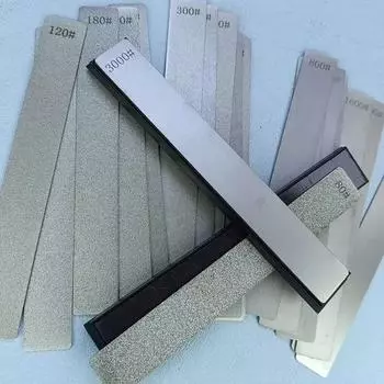180-3000# Diamond Sharpening Stone Profissional Sharpening Knife Stone Ferramentas Cozinha De PedraAfiador De Faca De Diamante светло-серый