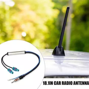 18,1-дюймовый радиоадаптер антенна AM/FM O кабель двойной Fakra-din антенна адаптер автомобильные аксессуары для адаптера I1a6