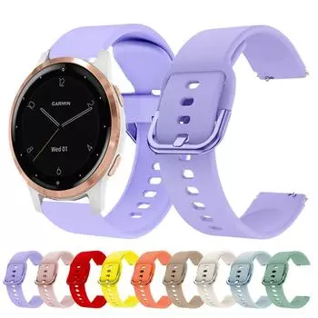 18 мм ремешок для GarminActive S Strap Breathe Легкий силиконовый браслет для Vivoactive 4S Vivomove 3S Move 3S ремешок для часов For Garmin Active S