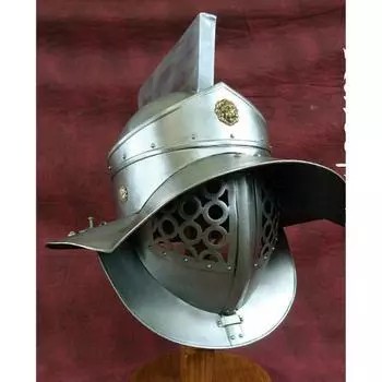 18GA SCA LARP Средневековый шлем гладиатора III Броня из латуни Реконструкция Шлем серебряный