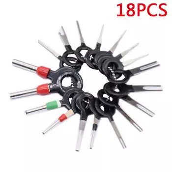 18Pcs Car Wire Terminal Removal Tool Wiring connector Pin Extractor Puller Tools