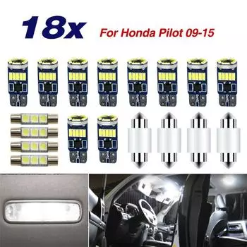 18pcs/Pack for Honda Pilot 2009-2015 INTERIOR LED LIGHTS KIT