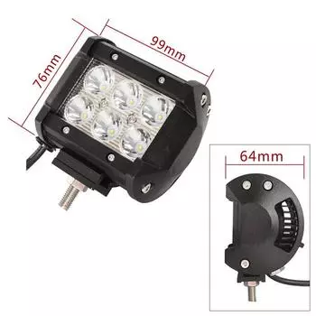 18W Led Work Light 4Wd Offroad Spot Противотуманная фара Atv Suv Ute Дальняя лампа для джипа