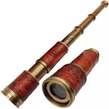 1920 Brass Dollond London Telescope35,56 см с кожаной коробкой
