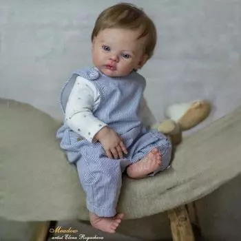 19 49 см Кукла реборн Луг Новорожденный Бебе Куклы реборн ручной работы 3D окрашенная кожа с видимыми венами Коллекционная художественная кукла Дети Рождественский подарок Игрушки 49cm