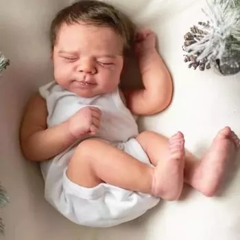 19-дюймовые милые спящие куклы Reborn, мягкая тканевая кукла Pascale с имитацией тела с изысканной 3D-рисованной кожей, видимыми кровеносными сосудами, реалистичная игрушка-кукла для младенцев cloth body