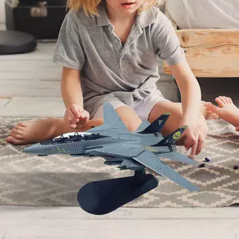 1/100 F 14D Модель истребителя Самолет Коллекционное Украшение Настольный Декор Литой