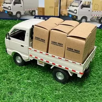 1:10/1:16 Wpl D12 Rc Car Simulation Drift Climbing Truck Led Light Cargo Rc Electric Toy Model For Boys Christmas Surprise Gifts A no remote control