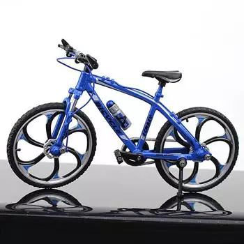 1:10 Мини Модель Сплава Велосипеда Синий Литой Украшение Металлический Палец Bmx Горный Мини Велосипед Моделирование Игрушки Мальчик