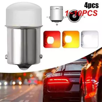 1~10 шт. светодиодные лампы 1157 высокой яркости для автомобиля BAY15D 1156 P21W Ba15S SMD, универсальные лампы заднего хода, стоп-сигналы белого цвета
