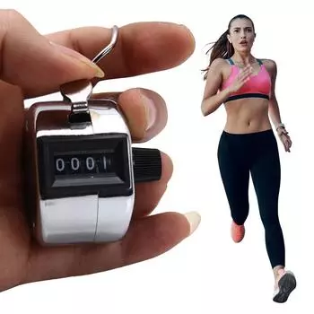1-10Pcs Metal Handheld Tally Counter 4-Digit Number Count Clicker Counter for Counting Knitting Coaching Fishing Pitch Counter