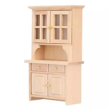 1:12 Dollhouse Cabinet Wooden Simulated Miniature Kitchen Furniture Decoration AccessoriesWood
