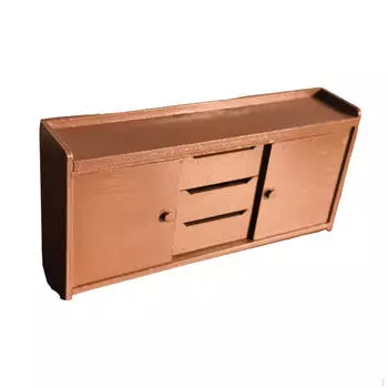 1/12 Dollhouse Furniture Miniature Kitchen Cabinet Wood for Pretend Play